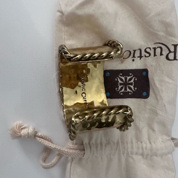 Gold Rope Rustic Cuff - Picture 5 of 6